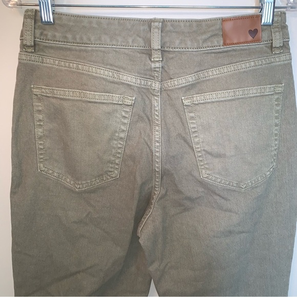 Joe Fresh Olive High Rise Straight Jeans 29 - Picture 12 of 12